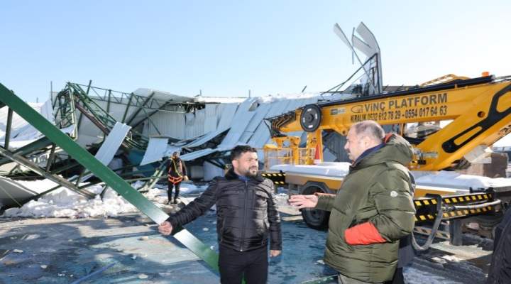 Başkan Gülpınar, hasar gören işyerlerini yerinde inceledi