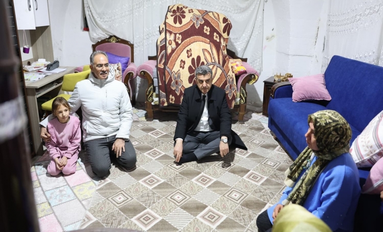 Başkan Kuş ve Günbeği Yetim Ailelerini Ziyaret Etti