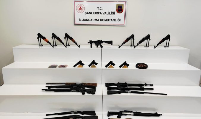 Şanlıurfa’da adeta cephanelik ele geçirildi