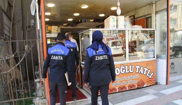 Haliliye Belediyesi’nden tatlıcılara Ramazan denetimi