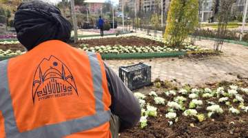 Eyyübiye Yeşil Alanları Bahara Hazırlanıyor