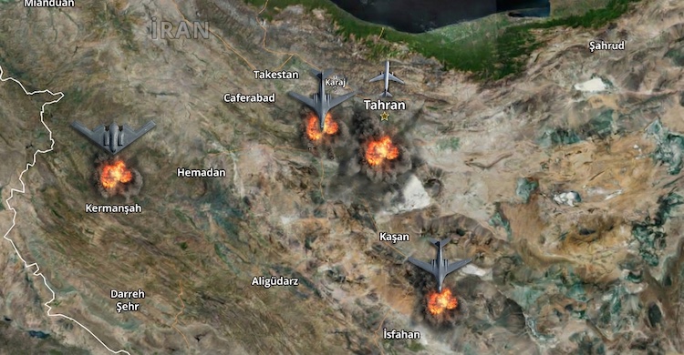 Hedef liderler ve askeri tesisler