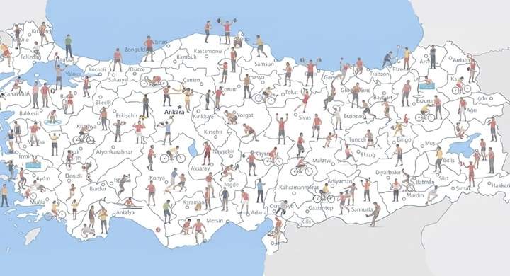 Türkiye’deki lisanlı sporcu sayısı 8,9 milyon kişi