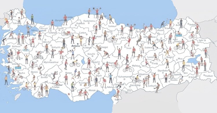 Türkiye’deki lisanlı sporcu sayısı 8,9 milyon kişi