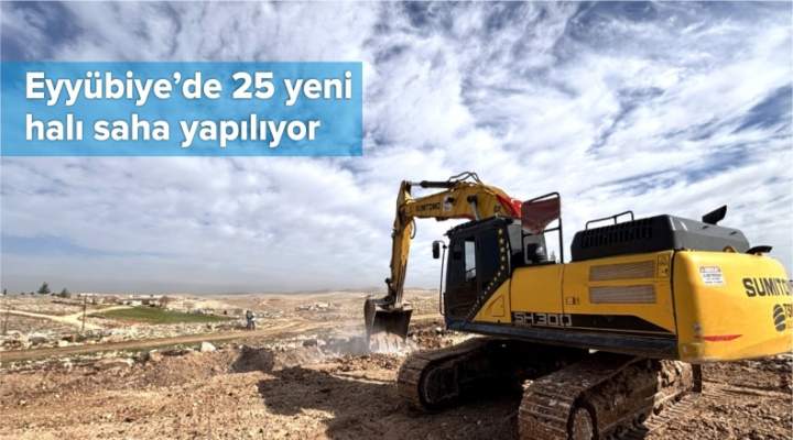 Eyyübiye’de 25 Yeni Halı Saha Yapılıyor