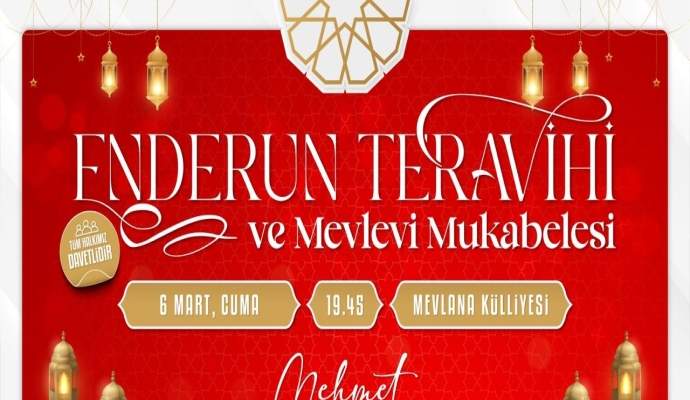 Enderun usulü teravih geleneği Haliliye’de yaşatılacak