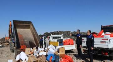 Haliliye Zabıta ekipleri 5 ton bozuk gıda ele geçirdi